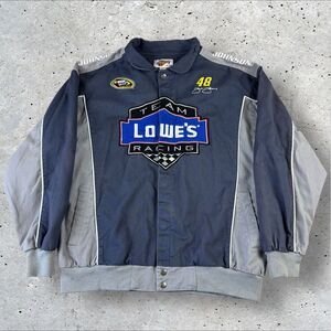 Vintage Nascar Jimmy Johnson‎ Lowe's #48 Racing Jacket Size XL Winner's Circle